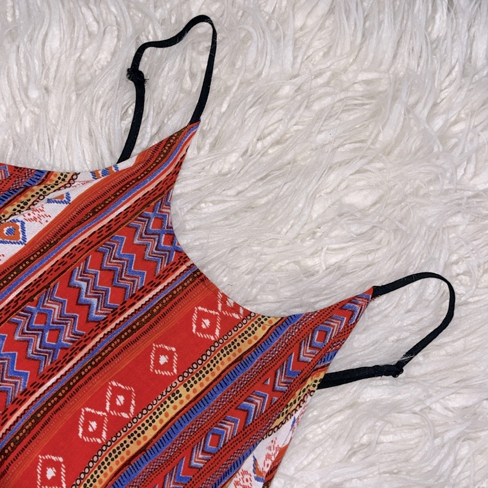Fun & Flirt Aztec Cropped Tank - Picture 6 of 7